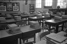 Books on desks