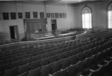 Courtroom at courthouse