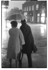 Couple in the rain