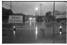 Flooding under bridge