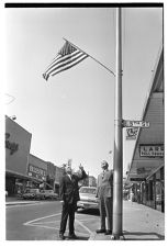 American Legion flag raising