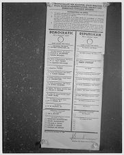 Sample ballots for political races 