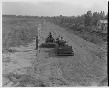 Plowing along side of field (Roy Beck – Tractor) 