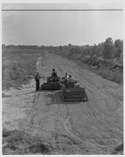 Plowing along side of field (Roy Beck – Tractor)