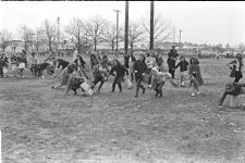 Easter egg hunt at Guy Smith Stadium 