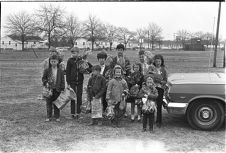 Easter egg hunt at Guy Smith Stadium 