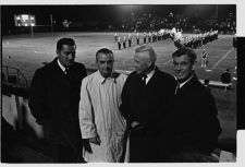 Group of men at a football game 