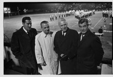 Group of men at a football game 