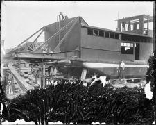 Towboat under construction