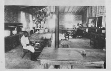 Men working in kitchen