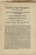 Votes for women: why and why not? 