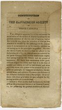 Constitution of the Manumission Society of North Carolina