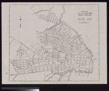 Map of the city of New Bern, North Carolina drawn by C.C. Nelson, Jr., checked by A.R. Bell, approved by C.L. Barnhardt.