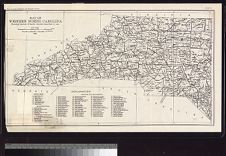 Map of Western North Carolina showing location of kaolin deposits described in text /U.S. Geological Survey.