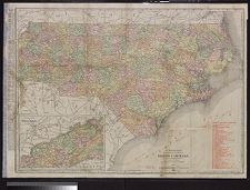 The Rand McNally new commercial atlas map of North Carolina.