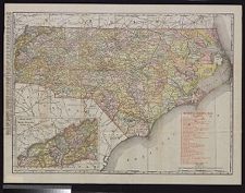 North Carolina railroads Rand, McNally & Co.