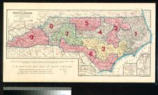 Map of North Carolina A.W. Shaffer.