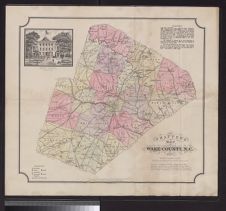 Shaffer's map of Wake County, N.C.