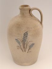 M.L. Owens Pottery, Salt Glazed Jug, 20th C