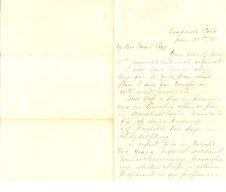 Letter from W. A. Johnston to his cousin Coff