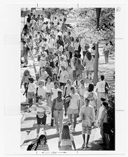 Crowd of students