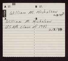 William M. Nicholson oral history interview, February 8, 1999