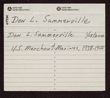 Don L. Summerville oral history interview, January 15, 2000