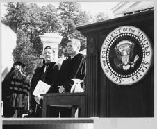 John F. Kennedy with Bill Friday at University Day 