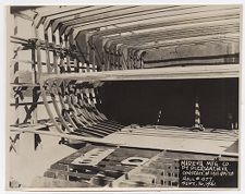 Construction of the lower decks of the General Samuel M. Mills 