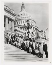 Walter B. Jones with students