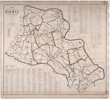 Map of the county of Halifax, North Carolina, 1914-1915