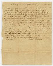 Letter from Elbert Carpenter to his father, Solomon Carpenter