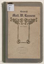 An address on the military and civil services of General Matt. W. Ransom