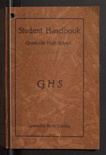 Student Handbook, Greenville High School, Greenville, N.C.