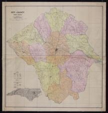 Map of Pitt County, North Carolina 