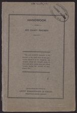 Handbook for Pitt County teachers. 1916-1917