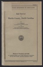 Soil survey of Martin county, North Carolina