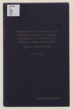 Proceedings before the Committee on Merchant Marine and Fisheries, Presentation of a portrait of the Honorable Herbert C. Bonner