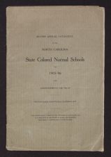 Second annual catalogue of the North Carolina state colored normal schools for 1905-06