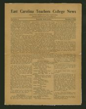 East Carolina Teachers College News, Vol.2, No.4, December 8, 1924