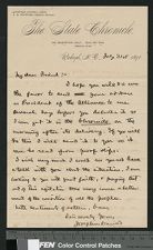 Letter from Josephus Daniels to Elias Carr