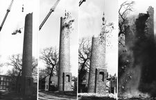 Demolition of smokestack