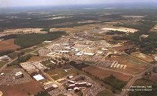 Aerial view of ECU medical campus