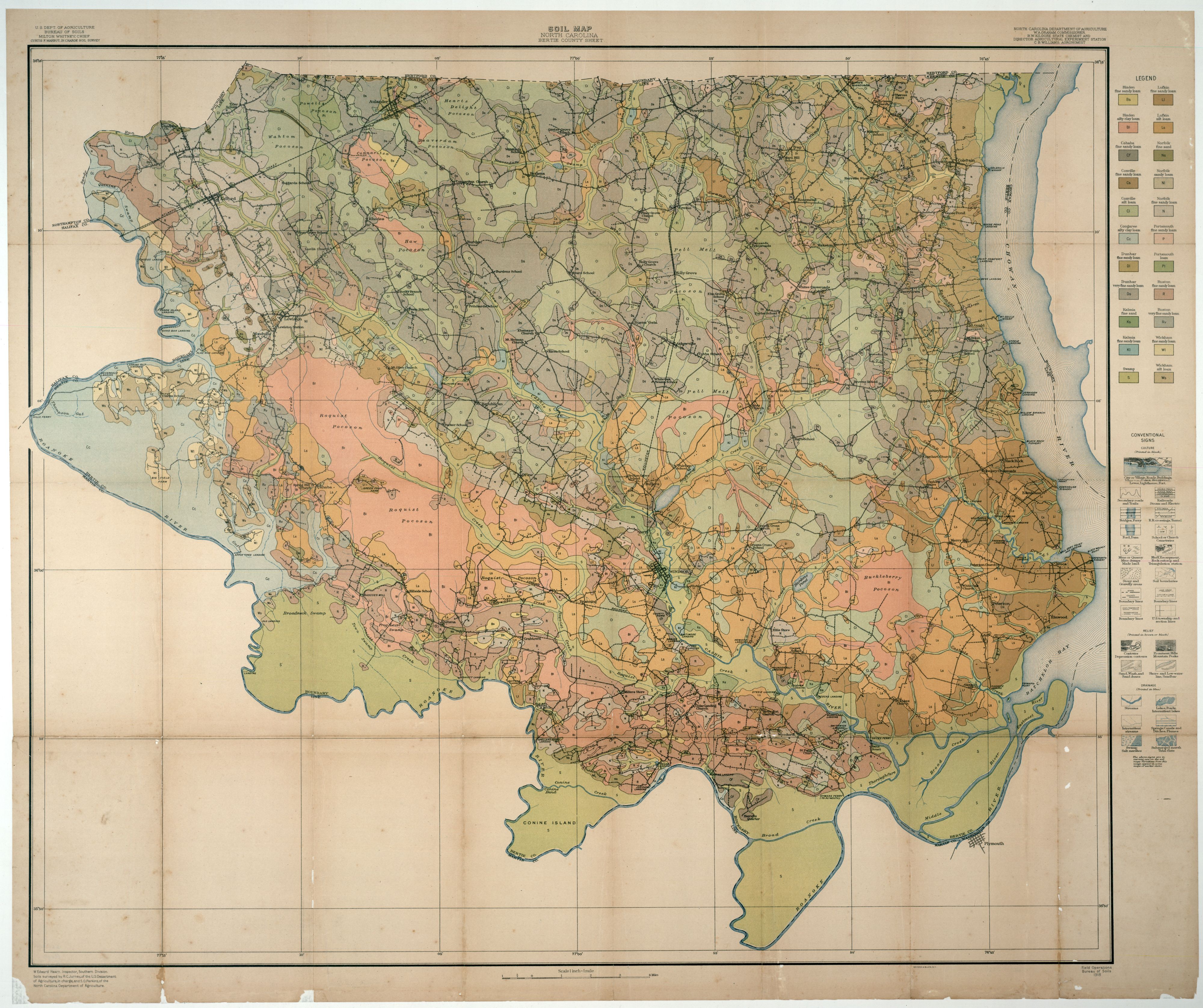 Map Of Bertie County Nc Soil Map, North Carolina, Bertie County Sheet - Ecu Digital Collections