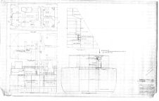 Proposed exhaust trunk for aft end of engine room