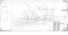 Plan of shipyard showing pipe line locations