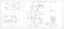 Engine and boiler room ventilating arrangement, plan and elevation