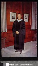 Leo Jenkins in graduation gown