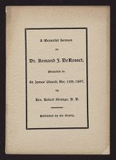 A memorial sermon on Dr. Armand J. DeRosset, preached in St. James Church, Dec. 12th, 1897 