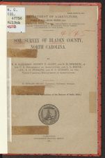 Soil survey of Bladen County, North Carolina